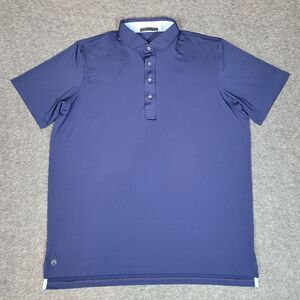 Greyson Mens Polo Golf Shirt Size XL Blue Navy Performance Short Sleeve